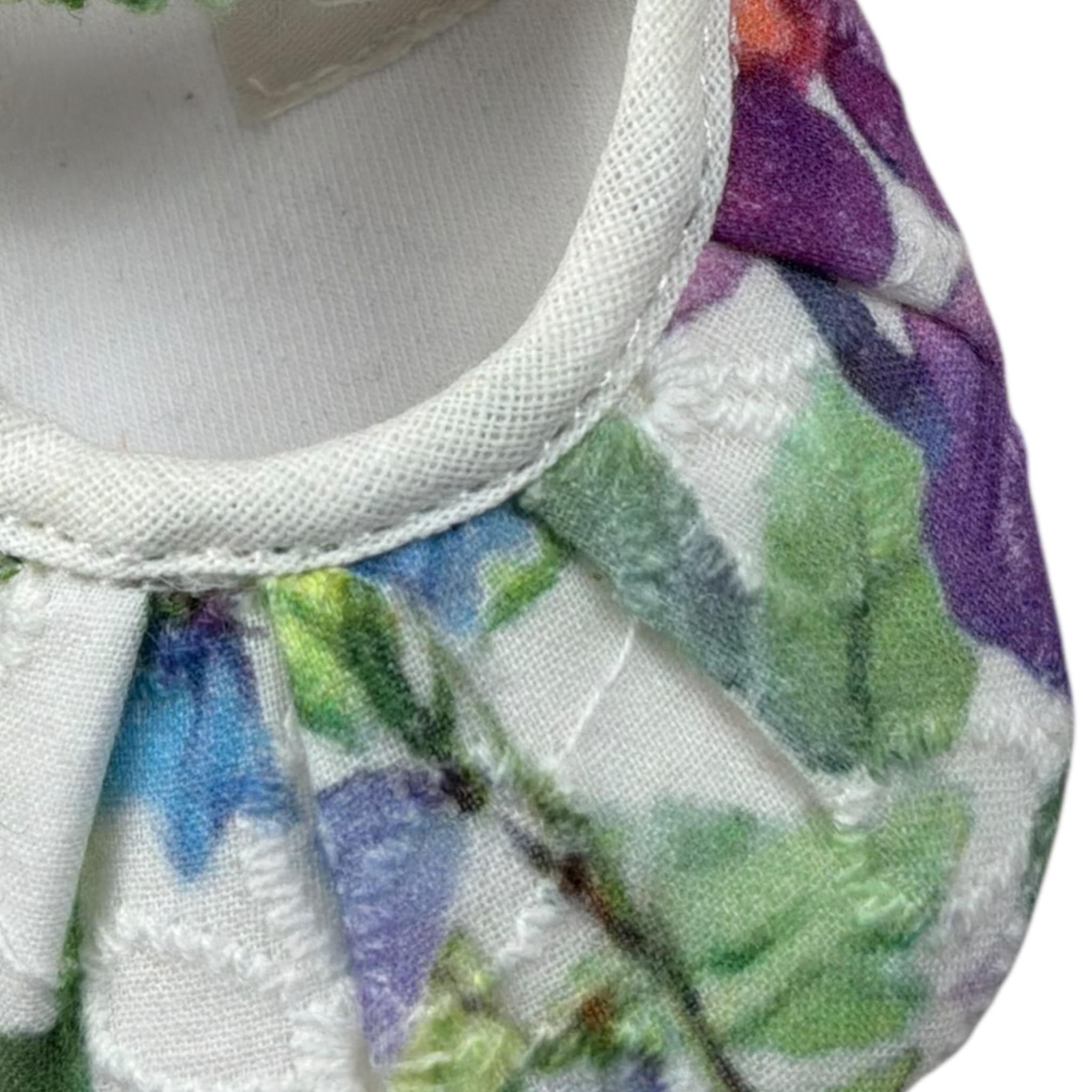 Lalalu' Ballerina Tinta Unita con Fantasia Fiori per Neonata SCL9G BIANCO LALALU' 