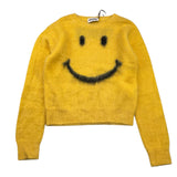 MOSCHINO maglia girocollo tinta unita con stampa Giallo per Bambino HDW02B GIALLO MOSCHINO 