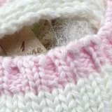 La Stupenderia Babbucce Tinta Unita con Profili In Contrasto per Neonata SBSC50102103 BIANCO LA STUPENDERIA 