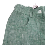 Le Coconne Pantalone Tinta Unita Modello Zampa per Bambina LCN2079 VERDE LE COCONNE 