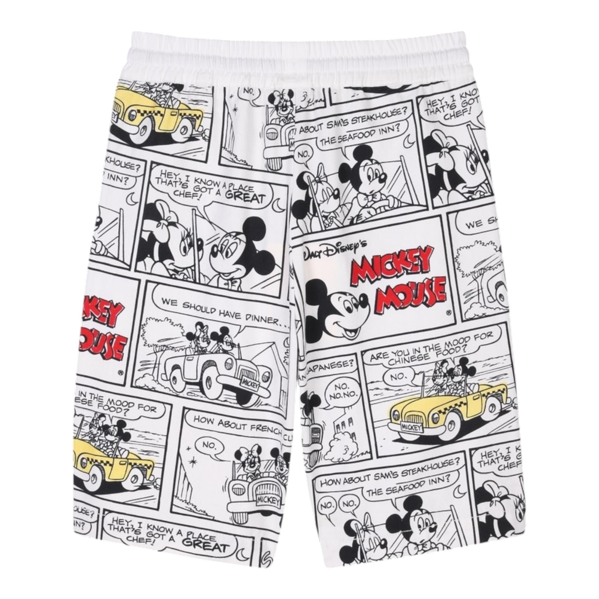 Marc Ellis Bermuda Tinta Unita con Fantasia Toplino per Bambino W60484 BIANCO MARC ELLIS 