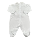 Marlu' Tutina Tinta Unita con Applicazioni per Neonata EP2914 BIANCO MARLU' 