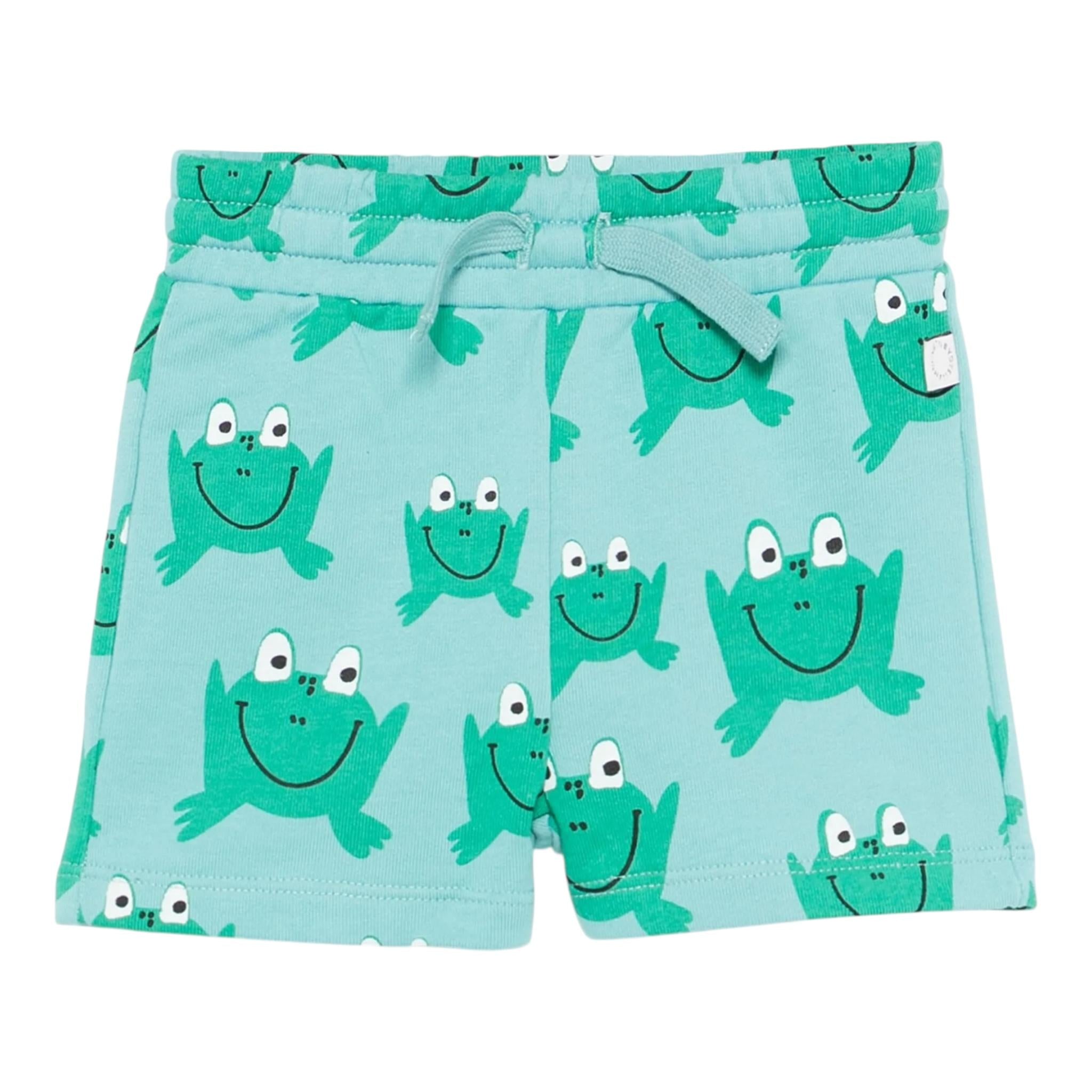 Stella Mccartney Bermuda In Tuta Tinta Unita con Stampa per Bambino TW6P59X AZZURRO STELLA McCARTNEY 