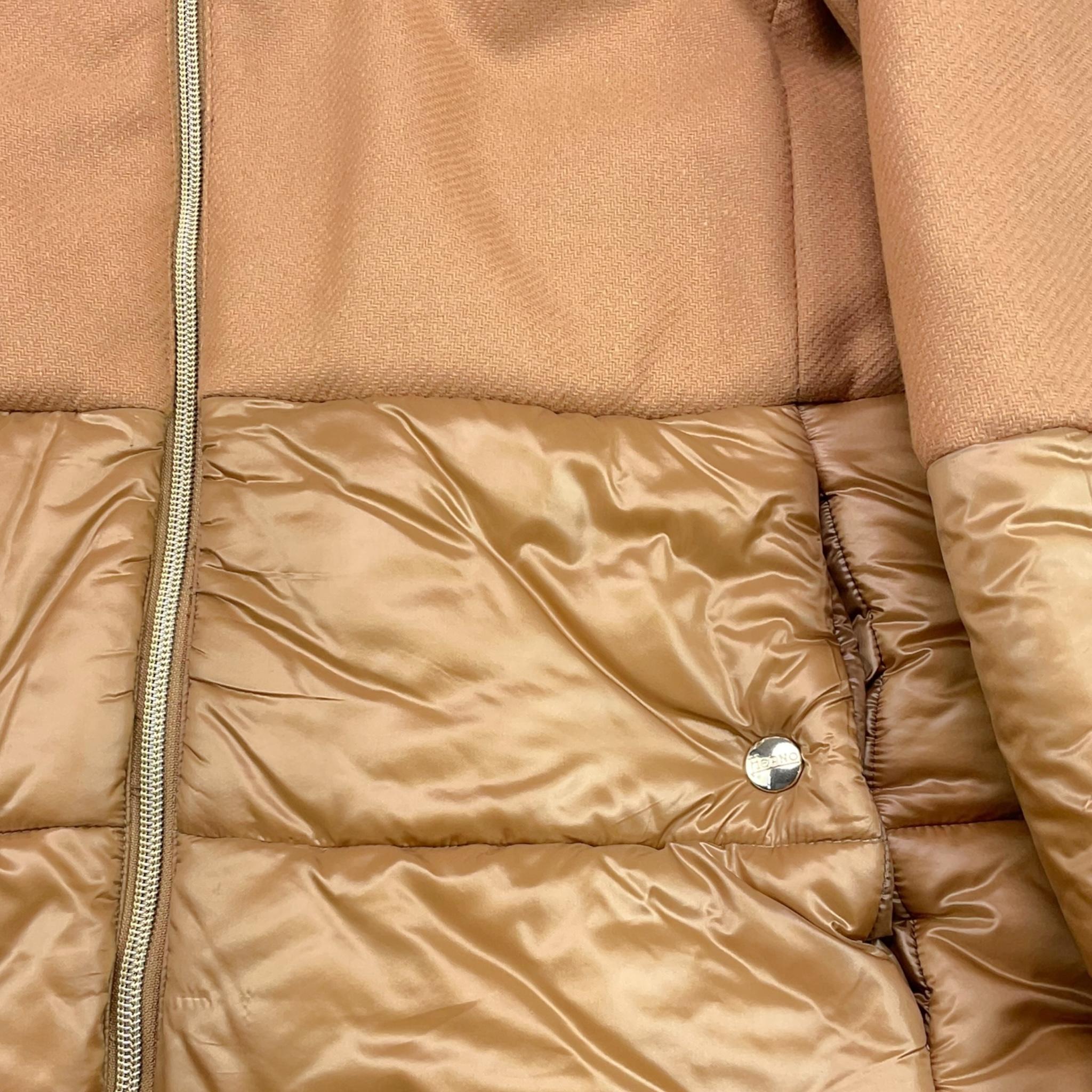 HERNO giubbino tinta unita con cappuccio Cammello per Bambina GI000085G CAMMELLO HERNO 