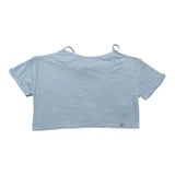 Please Top Mezza Manica Tinta Unita per Bambina MBG3030G72 AZZURRO PLEASE 