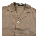 I'M Brian Camicia Mezza Manica Tinta Unita per Neonato CA3283JN MARRONE I'M BRIAN 