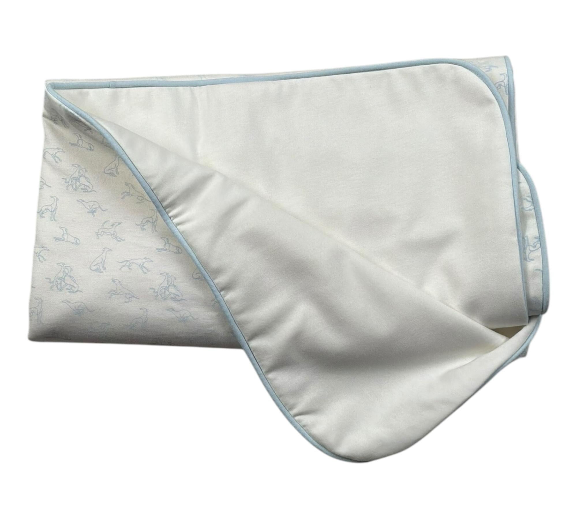 Trussardi Coperta Tinta Unita con Stampe per Neonato TLP26004CE BIANCO TRUSSARDI 