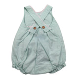 Wedoble Pagliaccetto Giromanica Fantasia Quadretti per Neonata V2505705X VERDE ACQUA WEDOBLE 