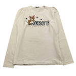 MONNALISA shirt girocollo tinta unita cn stampa in contrasto Bianco per Bambina 194628PX BIANCO MONNALISA 