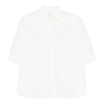 Dou Dou Camicia Tinta Unita Manica Lunga per Bambina DW1A20XX BIANCO DOU DOU 