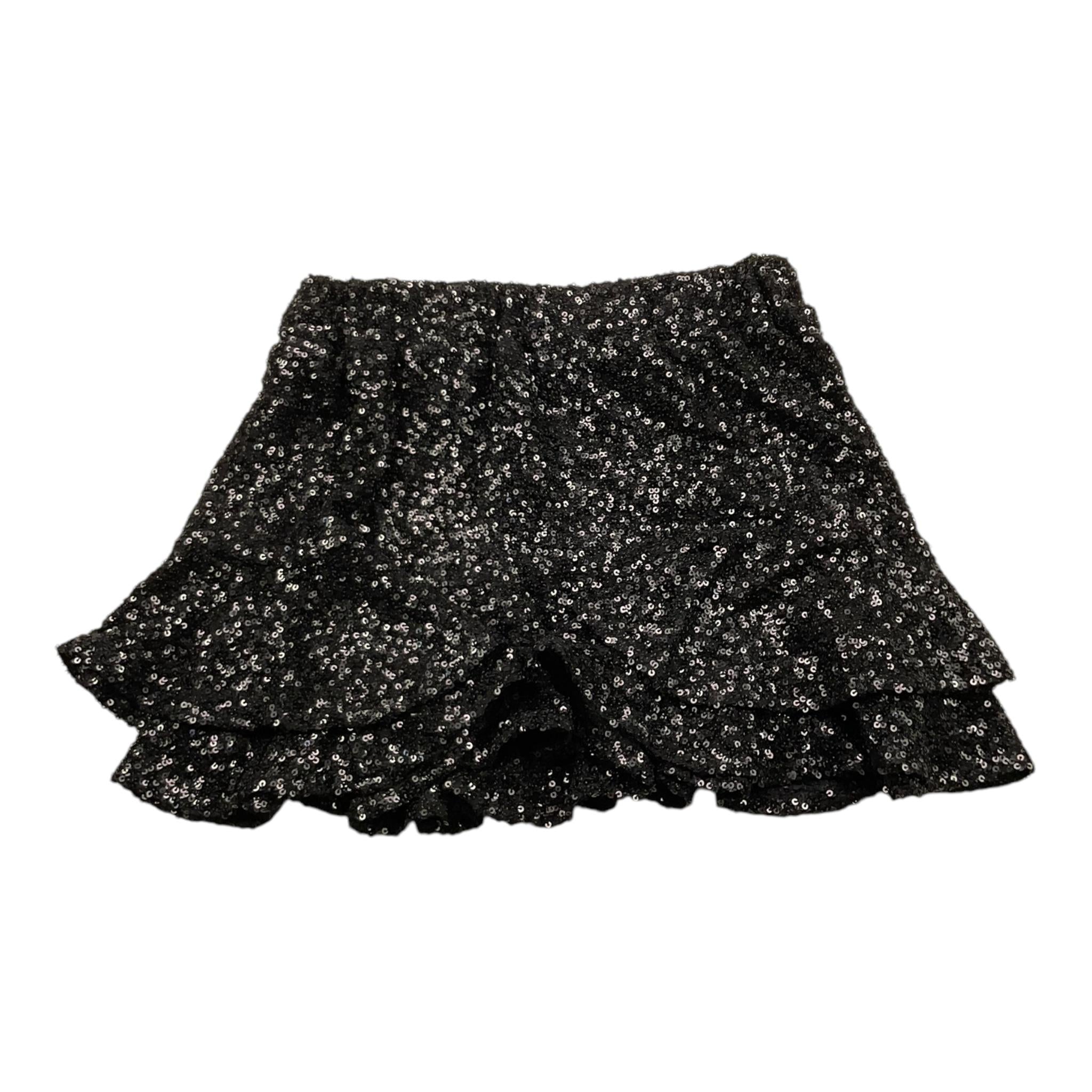 SAINT BARTH gonna tinta unita con paillettes Nero per Bambina EIVISSA NERO SAINT BARTH 