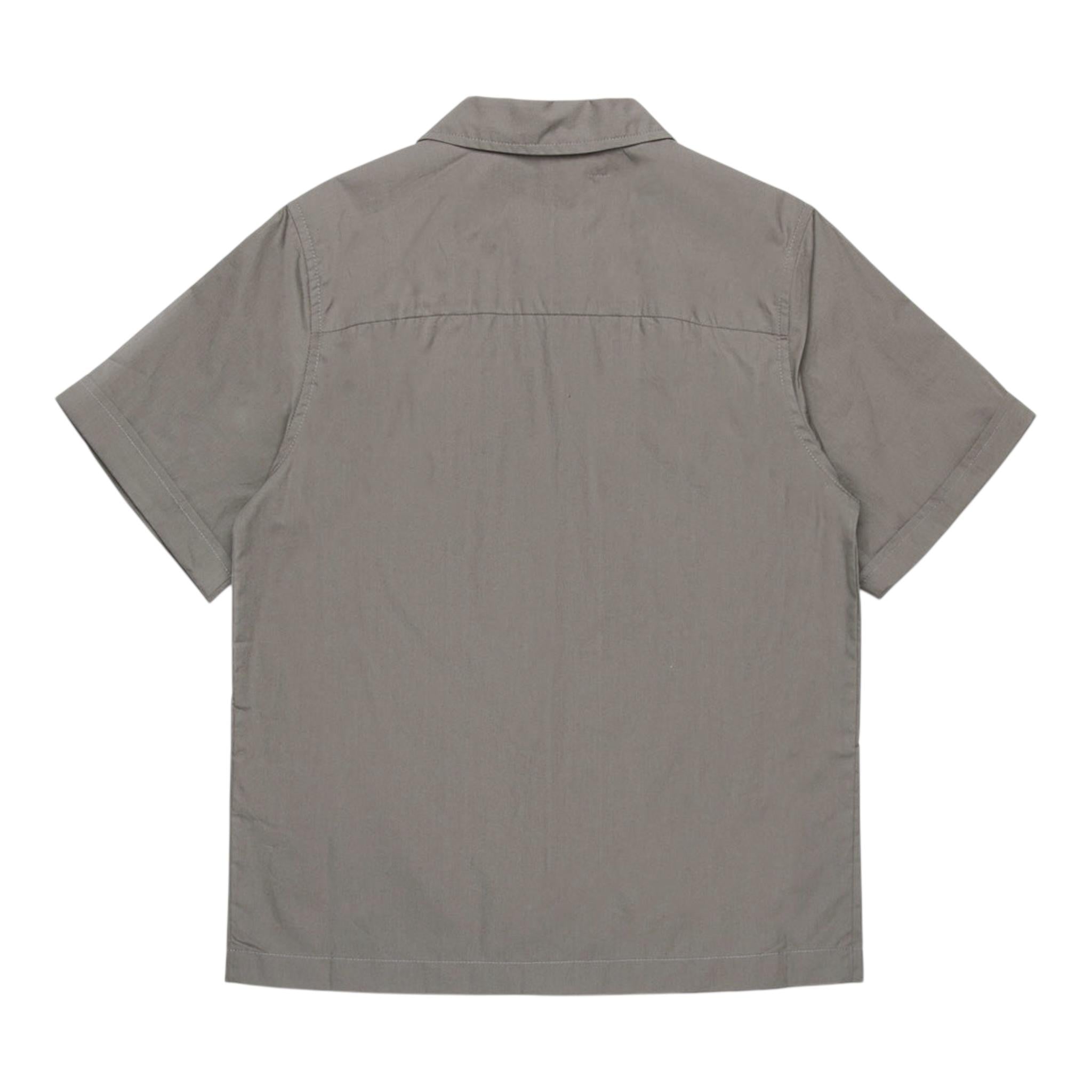 Diesel Camicia Mezza Manica Tinta Unita con Logo per Bambino J02224 GRIGIO DIESEL 