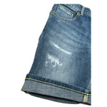 Dondup Bermuda In Denim Tinta Unita con 5 Tasche per Bambino DMBE019 BLU DONDUP 