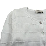 J.O. Milano Coprispalle tinta unita con Ricami Bianco per Bambina 573X1JXX BIANCO J.O. MILANO 