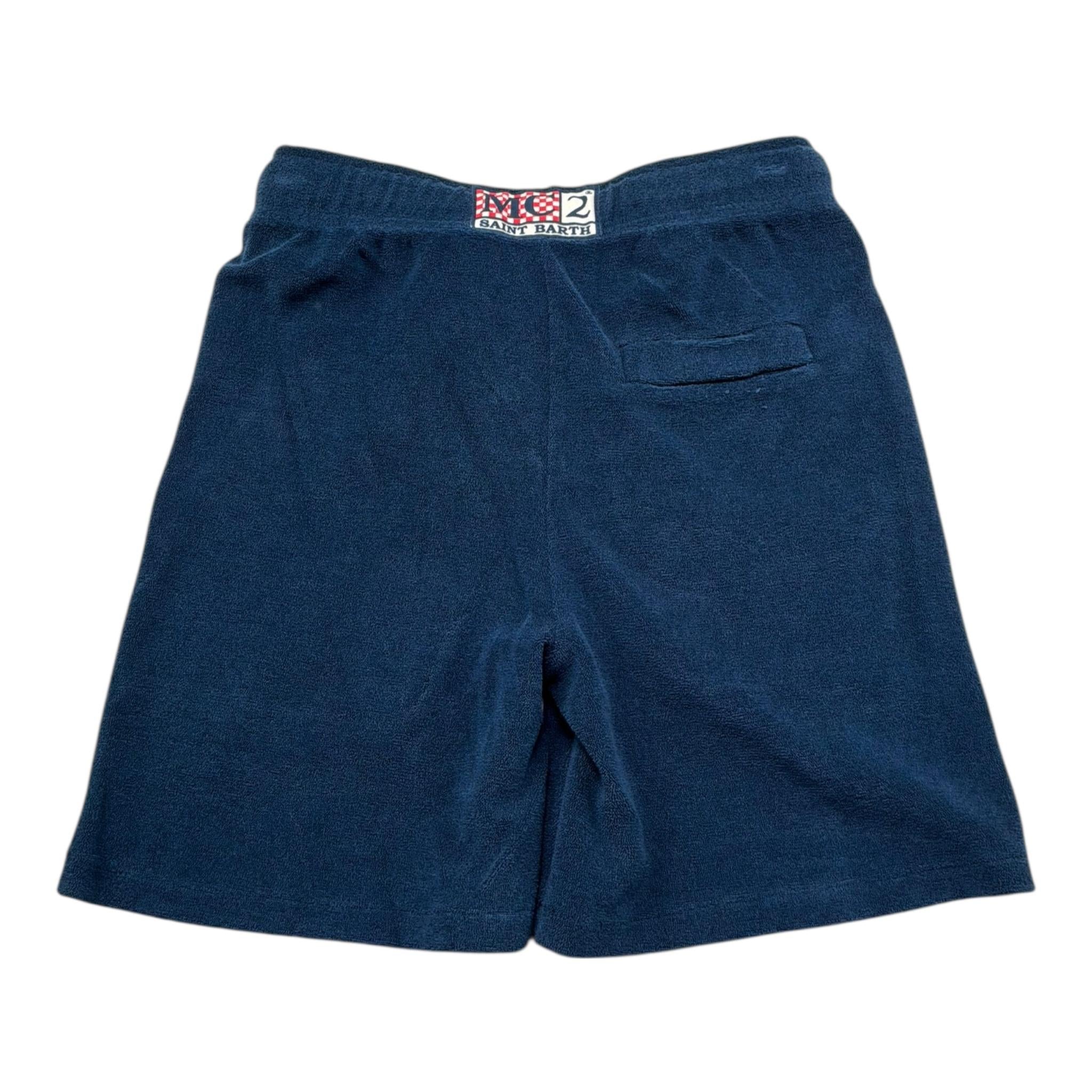 Saint Barth Bermuda Tinta Unita con Elastico In Vita per Bambino 00145LL BLU SAINT BARTH 