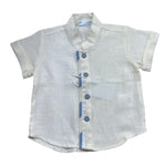 Manuel & Frank Camicia Mezza Manica Tinta Unita per Neonato UJEUEUI PANNA MANUEL & FRANK 