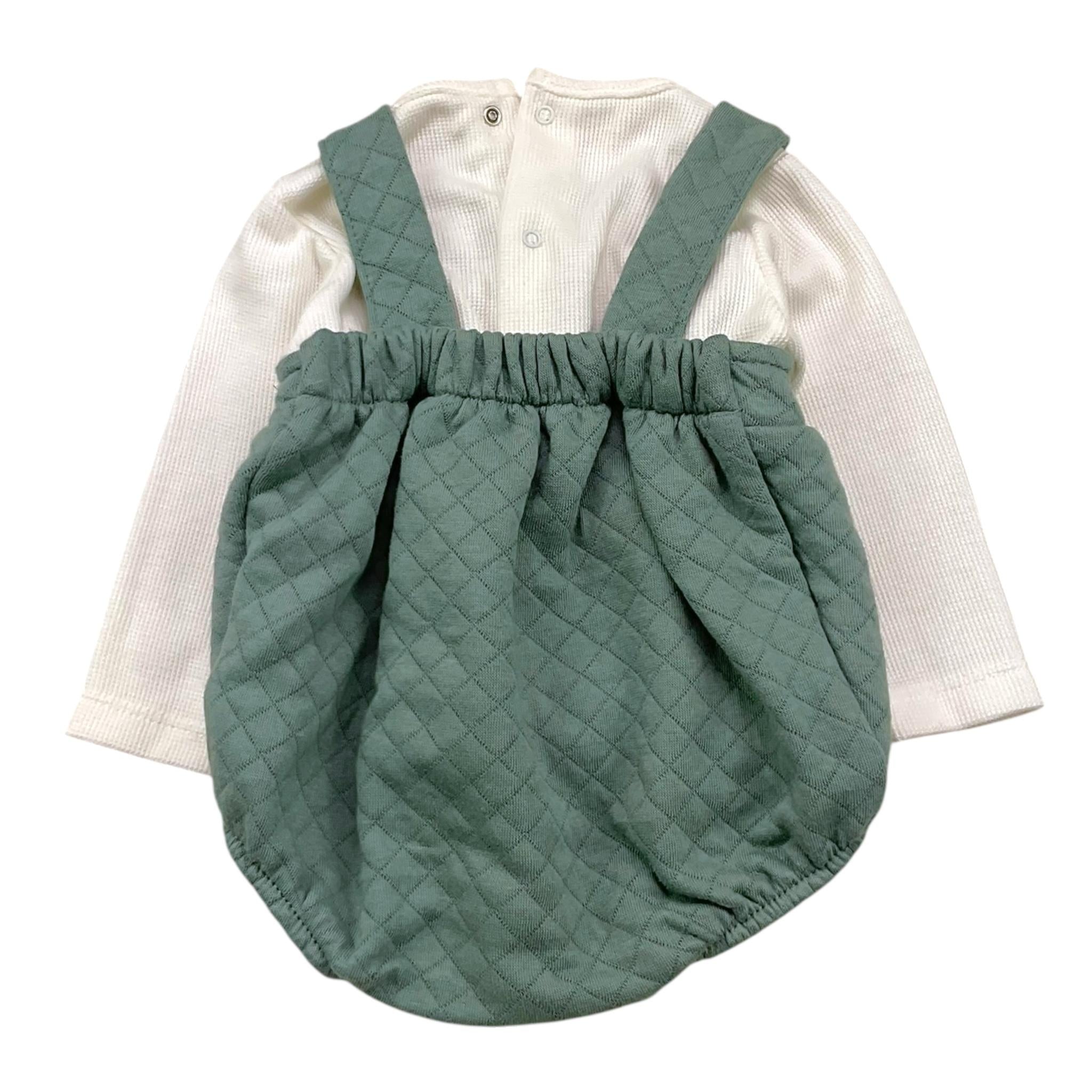 CALAMARO completo 2 pezzi camicia-pagliaccetto Bianco per Neonata 11053XX BIANCO CALAMARO 