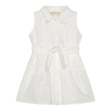 Michael Kors Abito Giromanica Tinta Unita con Ricami per Neonata R30309 BIANCO MICHAEL KORS 