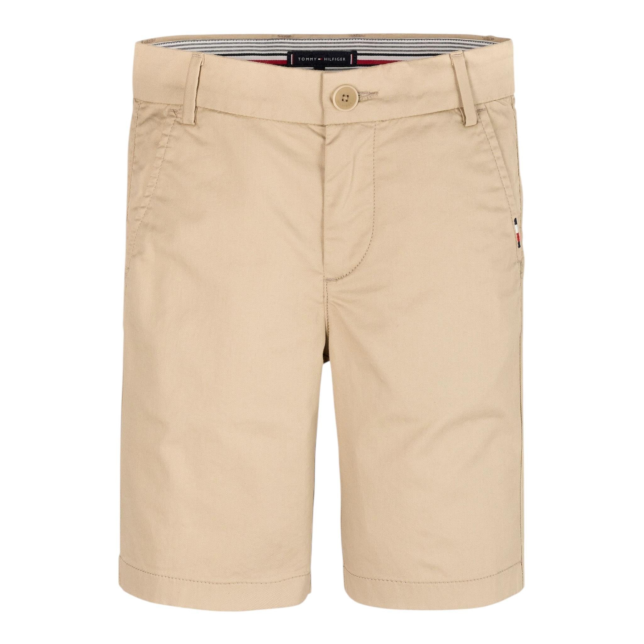 Tommy Hilfiger Bermuda Tinta Unita con Girovita Regolabile per Bambino KB0KB09641X BEIGE TOMMY HILFIGER 