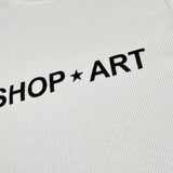 Shopart Abito Giromanica Tinta Unita con Stampa per Bambina SAJDR000409 BIANCO SHOPART 