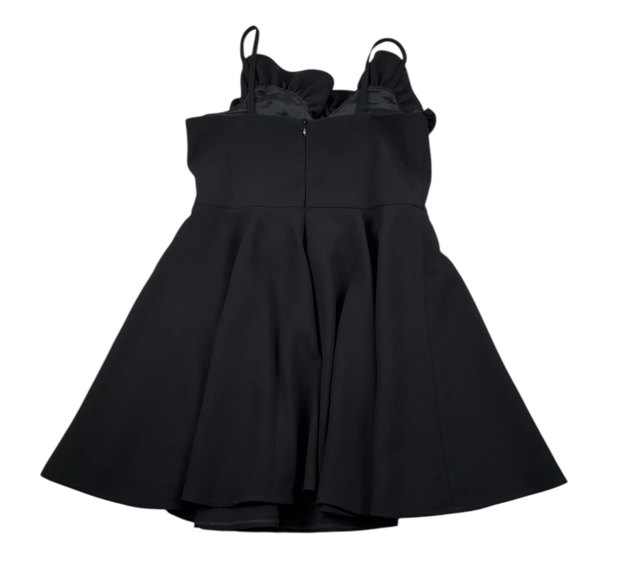 Elisabetta Franchi Abito A Bretelle Tinta Unita con Applicazioni per Bambina EFAB604X NERO ELISABETTA FRANCHI 