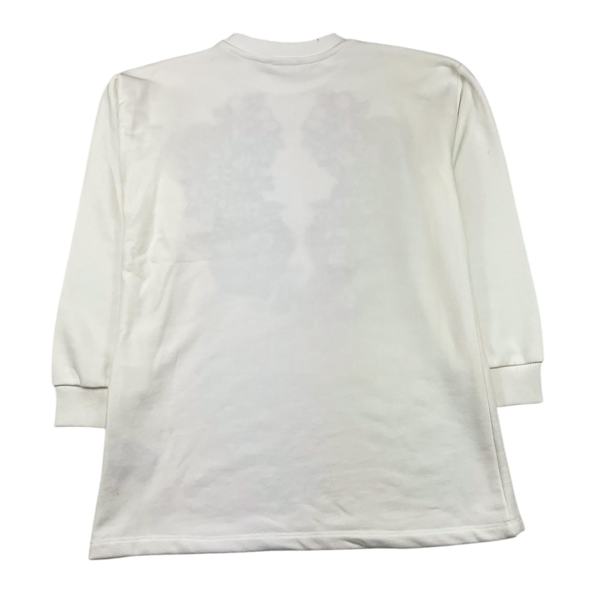 JOHN RICHMOND abito felpa tinta unita girocollo con stampa Bianco per Bambina RGA251100FES BIANCO JOHN RICHMOND 