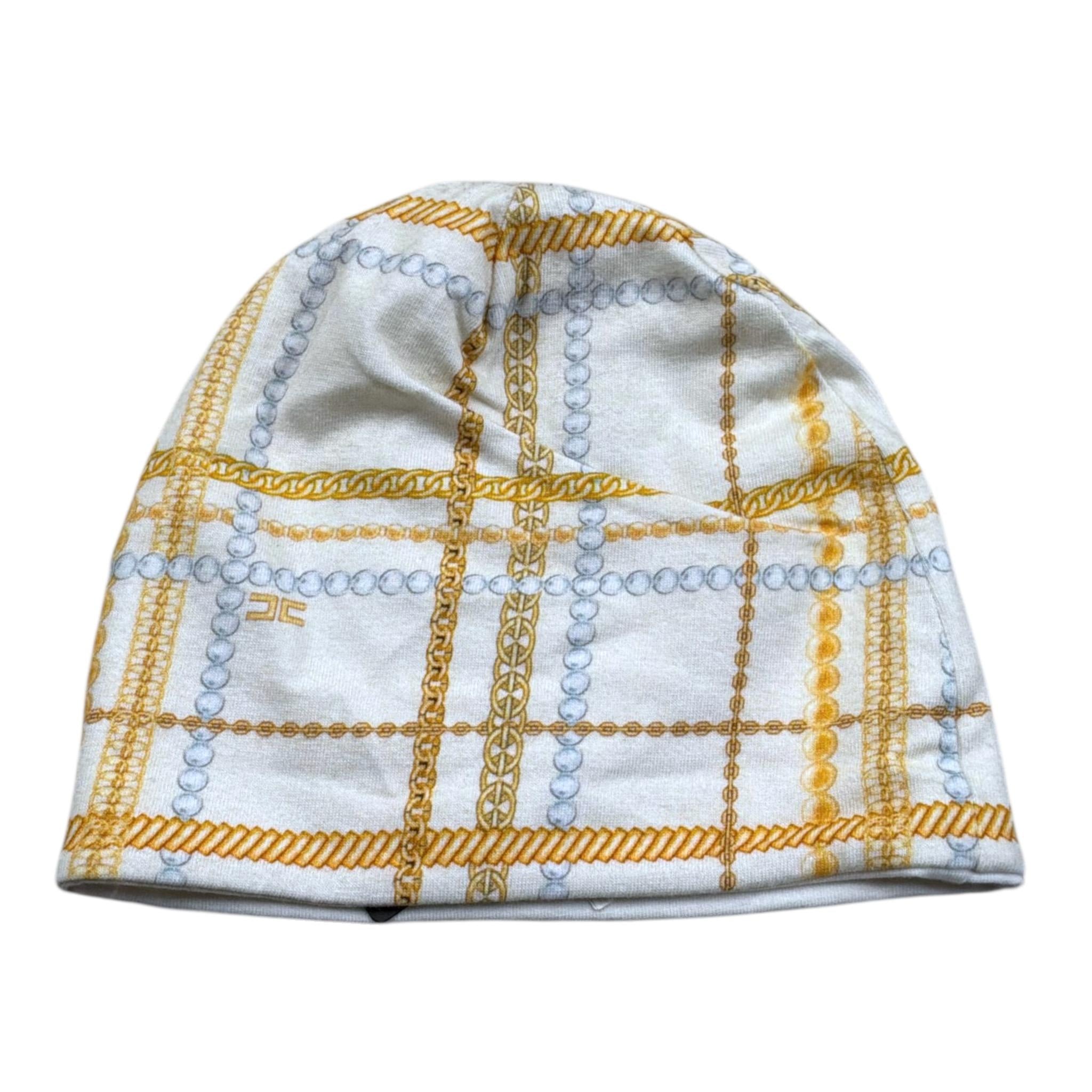 Elisabetta Franchi Cappello Tinta Unita Stampa Fantasia per Neonata ENCP24 PANNA ELISABETTA FRANCHI 