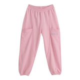 Iceberg Pantalone Tinta Unita con Elastico In Vita per Bambina PFICE5151J ROSA ICEBERG 