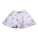 Vicolo Gonna Tinta Unita con Stampa Fragole per Bambina 3146G00354 BIANCO VICOLO 