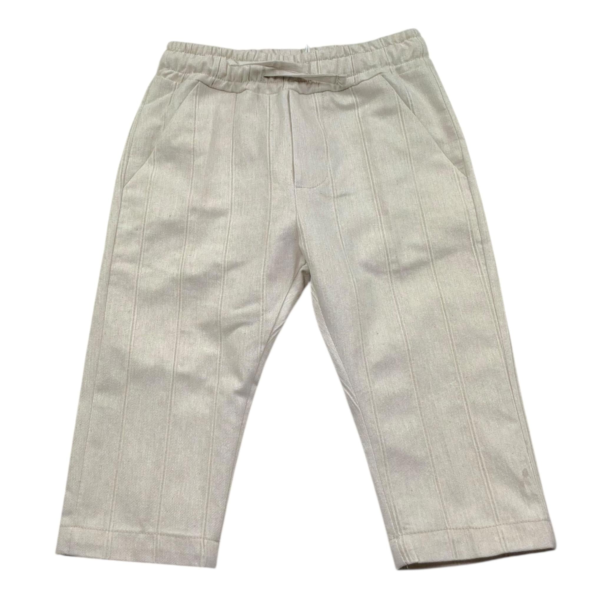 Le Bebe' Pantalone Tinta Unita con Elastico In Vita per Neonato LBB5399 BEIGE LE BEBE' 
