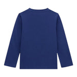 Guess Shirt Girocollo Tinta Unita con Stampa per Neonato N5RI01K8HM4 BLU GUESS 