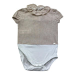 Le Bebe Body Camicia Mezza Manica Tinta Unita per Neonata LBG6382 BEIGE LE BEBE 