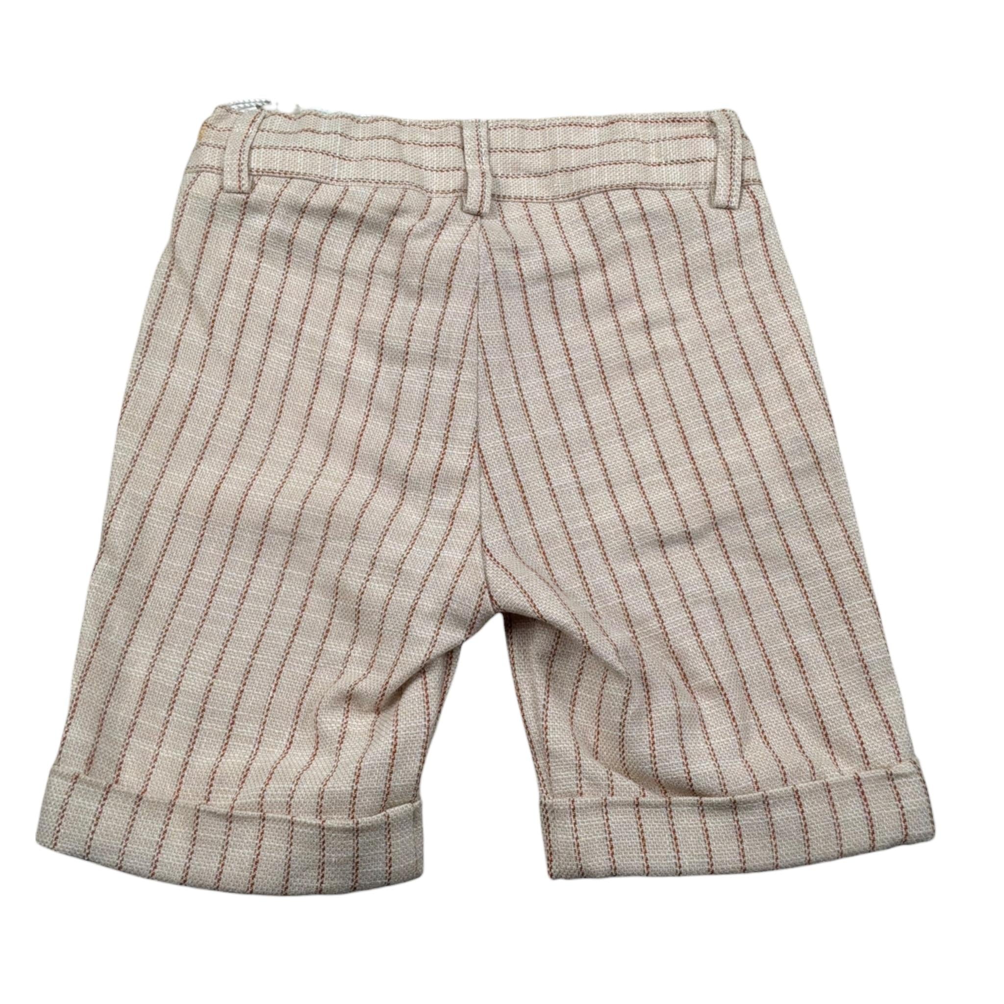 Aletta Bermuda Tinta Unita con Girovita Regolabile per Neonato M2204411 BEIGE ALETTA 