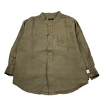 Il Gufo Camicia Manica Lunga Tinta Unita Collo Coreano per Bambino P21CL016L6006 VERDE IL GUFO 