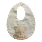 BARCELLINO bavetta tinta unita con stampa Bianco per Neonata 115605 BIANCO BARCELLINO 