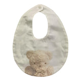 BARCELLINO bavetta tinta unita con stampa Bianco per Neonata 115605 BIANCO BARCELLINO 