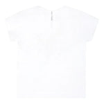 Monnalisa T-Shirt Tinta Unita Girocollo con Stampa Rapunzel per Bambina 39C615 BIANCO MONNALISA 
