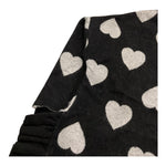 MAGIL maglia girocollo tinta unita fantasia cuori Nero per Bambina GN21168 NERO MAGIL 