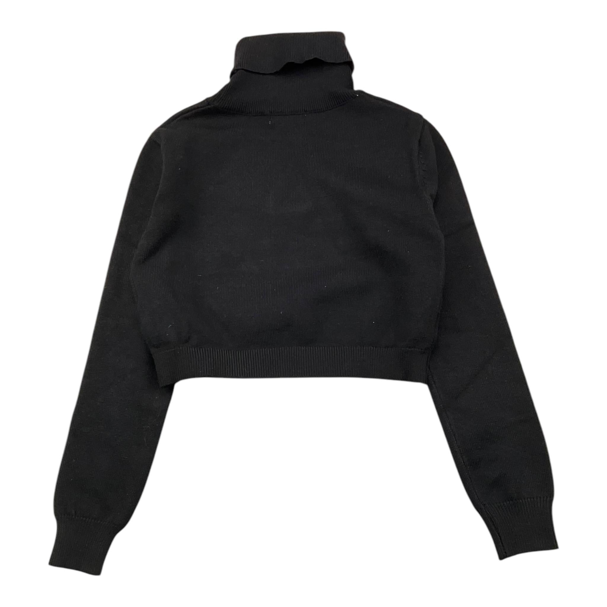 LU LU BY MISS GRANT maglia tinta unita collo alto Nero per Bambina LL0744 NERO LU LU BY MISS GRANT 