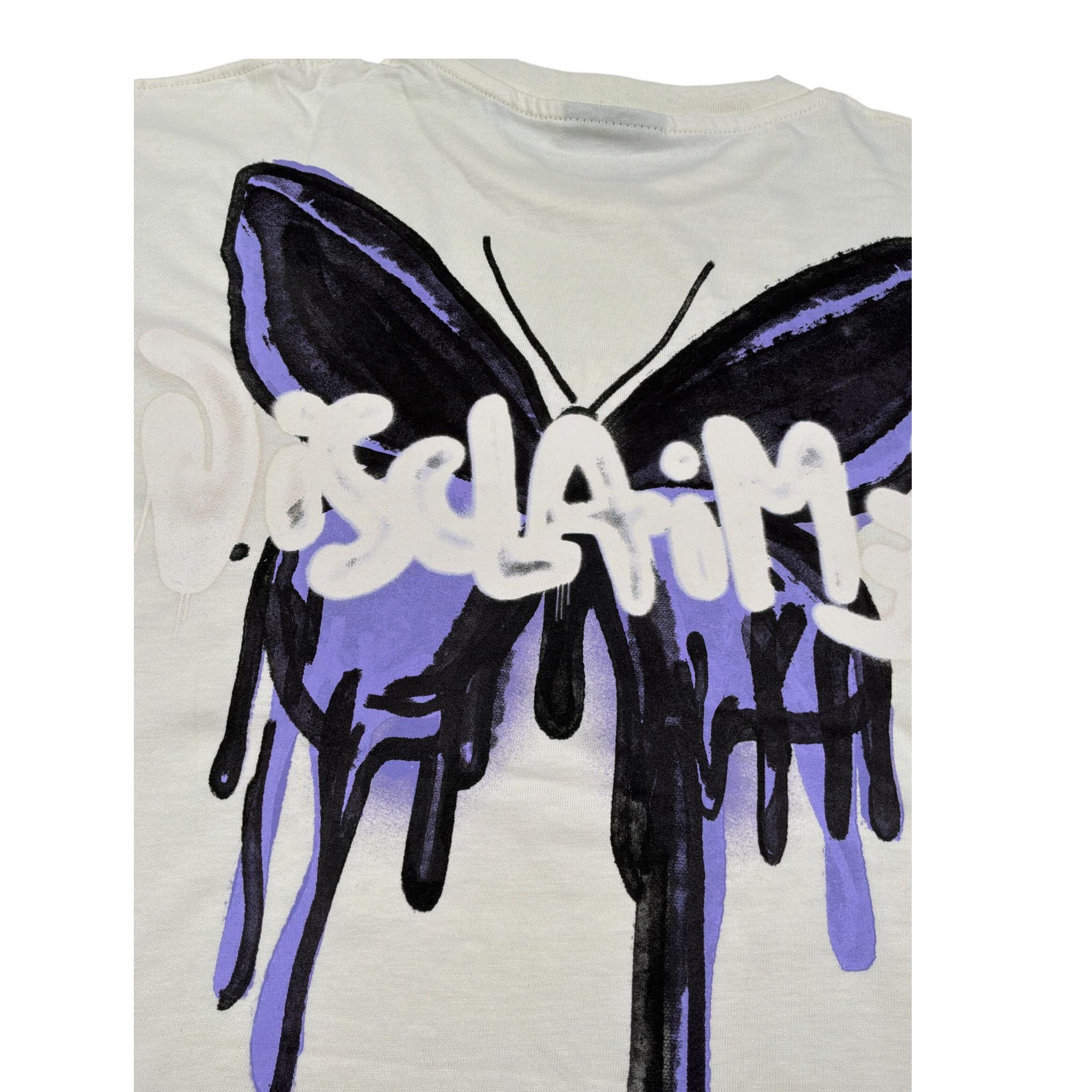Disclaimer T-Shirt Girocollo tinta unita con Stampe Panna per Bambina 24IDK58323 PANNA DISCLAIMER 