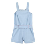 Billieblush Tuta Intera Tinta Unita In Denim con Ricami per Bambina U20947 AZZURRO BillIEBLUSH 