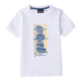 Sarabanda T-Shirt Tinta Unita con Stampa per Neonato 0B134 BIANCO SARABANDA 