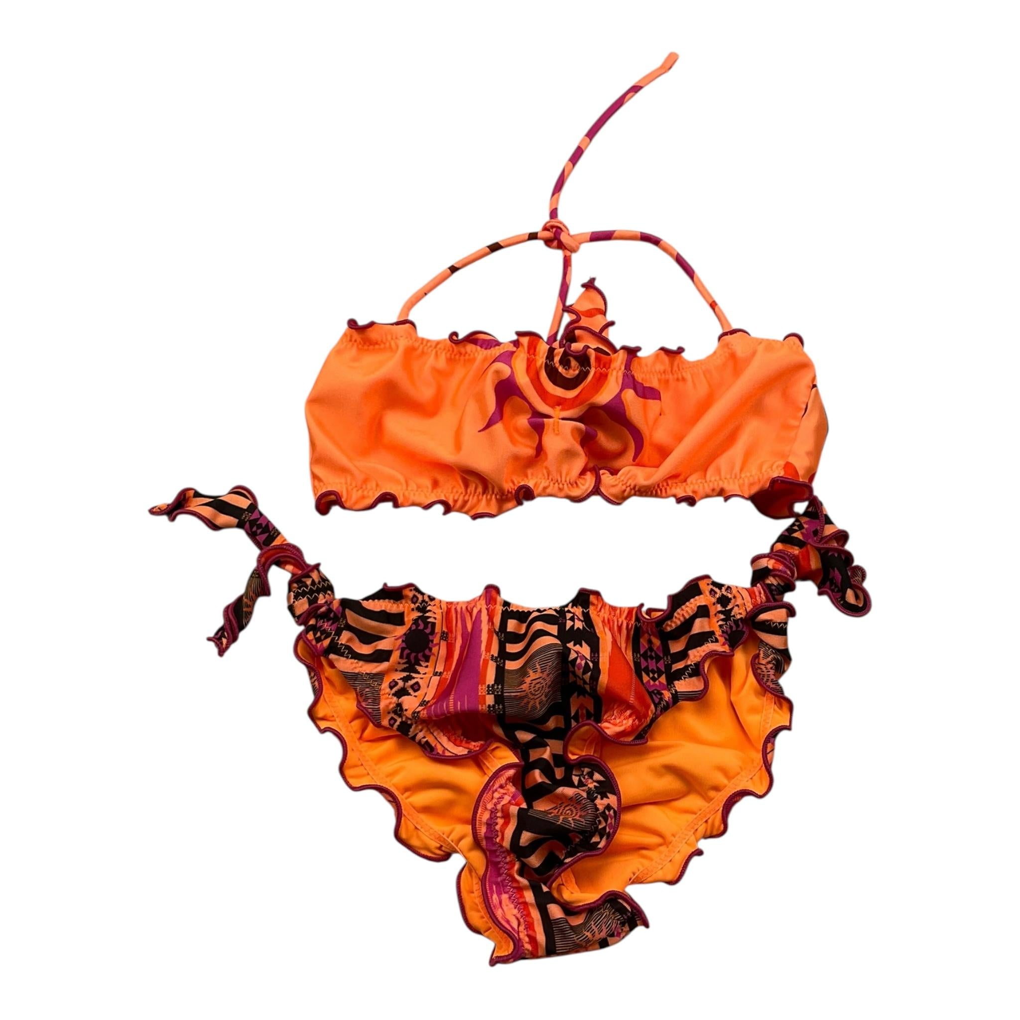 F**K Costume 2 Pezzi Fascia-Mutandina per Bambina FJ25G1F06BAX45 ARANCIONE F**K 