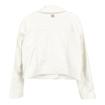 Twinset Giubbino In Ecopelle Tinta Unita con Zip per Bambina 251GJ2561X BIANCO TWINSET 