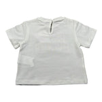 M+E' T-Shirt Girocollo tinta unita con Stampa Bianco per Neonata UE1391 BIANCO M+E' 