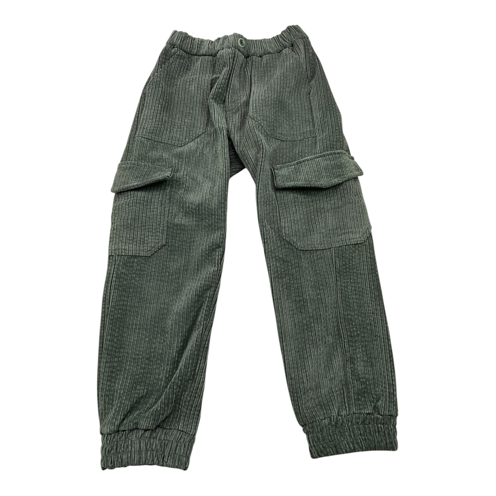 LALALU' pantalone tinta unita in velluto Verde per Bambino PTL50LB VERDE LALALU' 