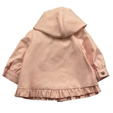 Tartine Et Chocolat Giubbino Modello Trench Tinta Unita con Cappuccio per Neonata TY44001 ROSA TARTINE ET CHOCOLAT 