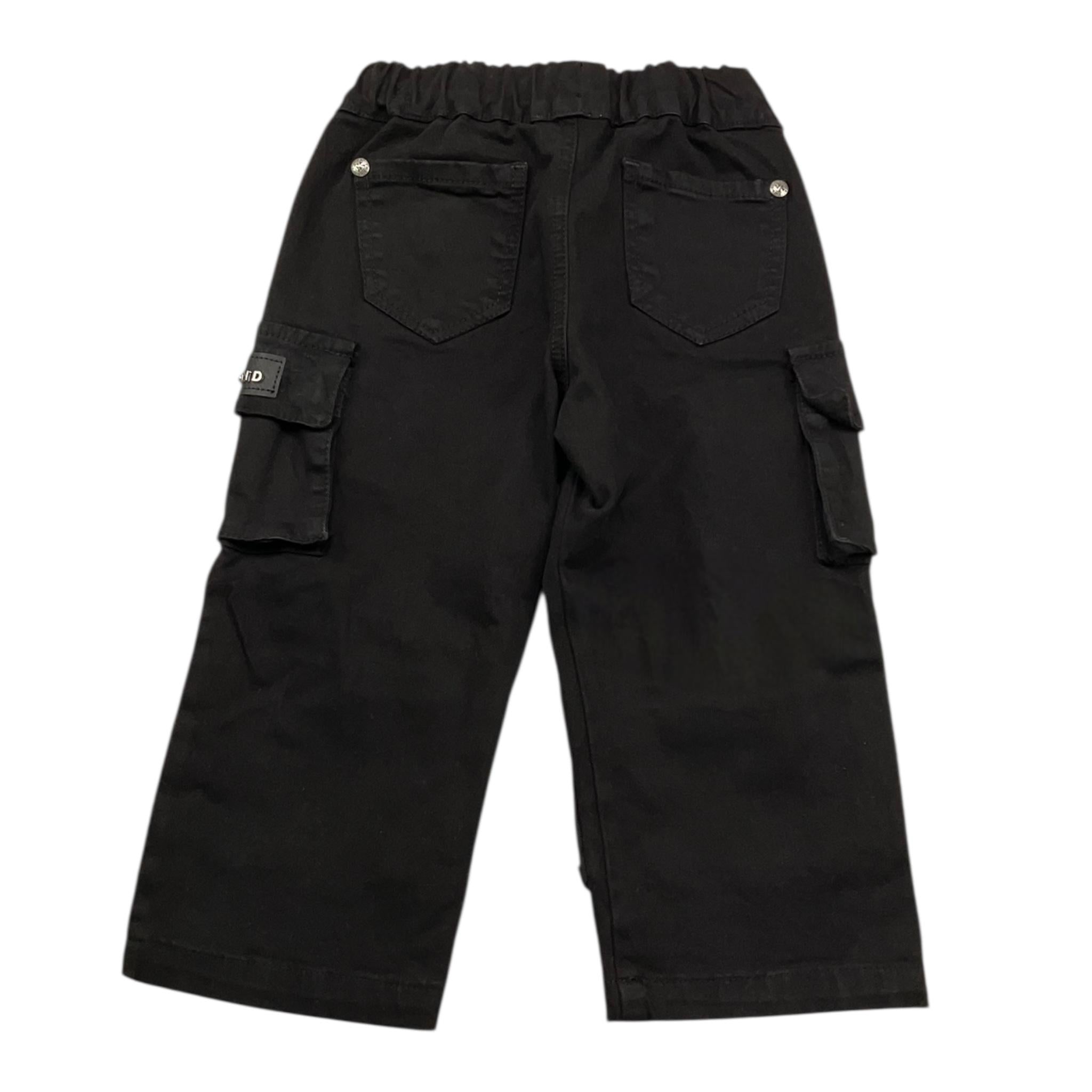 JOHN RICHMOND pantalone tinta unita con elastico in vita Nero per Bambino RBA24160PAX NERO JOHN RICHMOND 