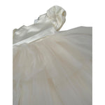 Gugu Gaga Abito Cerimonia tinta unita con Tulle Avorio per Neonata GF6085I AVORIO GUGU GAGA 