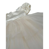 Gugu Gaga Abito Cerimonia tinta unita con Tulle Avorio per Neonata GF6085I AVORIO GUGU GAGA 